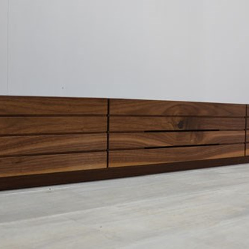 無垢材 スラッシュ 180cm テレビボード ウォールナット ブラック