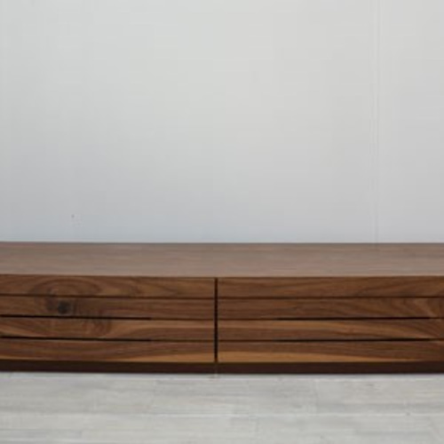 無垢材 スラッシュ 180cm テレビボード ウォールナット ブラック