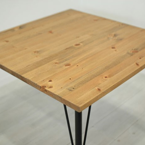 幅90cm】 S-2スクエアテーブル ダイニングテーブル アイアンレッグ