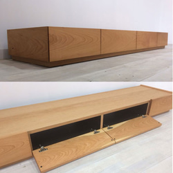 無垢材 スラッシュ 180cm テレビボード ブラックチェリー 無垢 テレビ