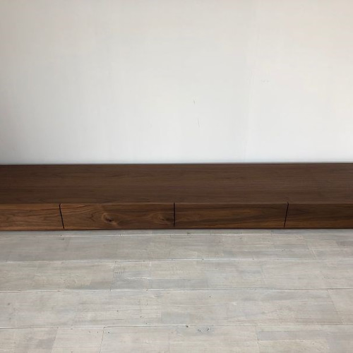 【オーダーメイド】テレビボード ウォールナット オーダーメイド家具 テレビボード【ブラックウォールナット