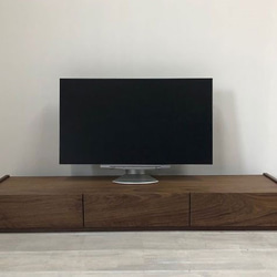 無垢材 スラッシュ 150cm テレビボード ウォールナット ブラック