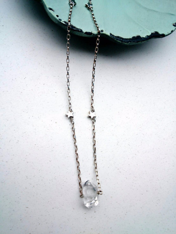 ･･❈ O Chirp ❈･･ 赫基蒙水晶系 - 003﹛天然石純銀項鍊 赫基蒙水晶、 ﹜ 第1張的照片