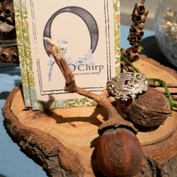 ･･❈ O Chirp ❈ ･･ 瑪莉 安東尼的裙擺｛天然石純銀戒指 鋯石 ｝ 第2張的照片