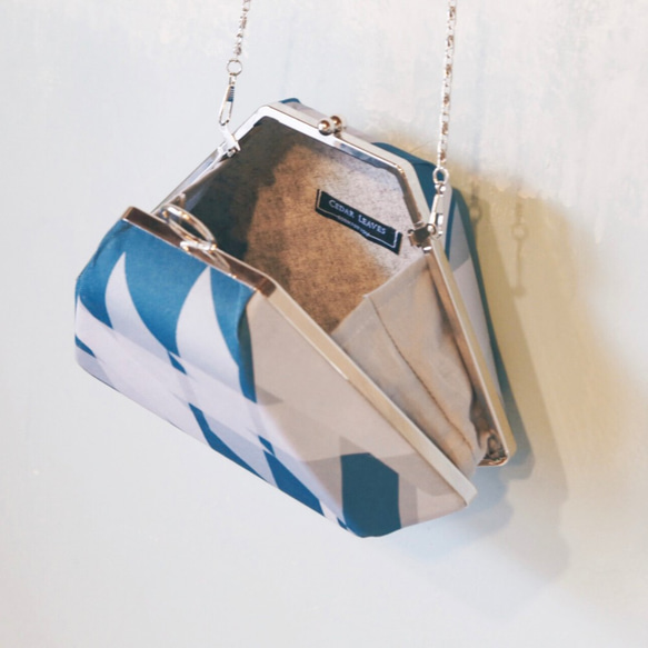 三次元の幾何学的な刺繍の旅ブルーバードパッケージ：オリジナルの手作りの杉の葉 2枚目の画像