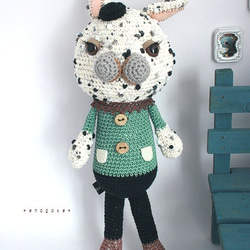 no.2064　Dalmatian Rabbit　(ダルメシアン柄のうさぎ) 1枚目の画像