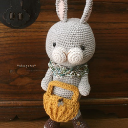 no.1874　Cowl Rabbit　(スヌードうさぎ) 1枚目の画像