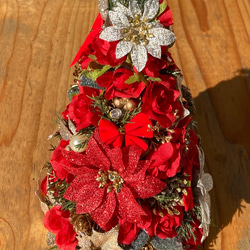 ミニ クリスマスツリー 電飾付き 24センチ 4枚目の画像