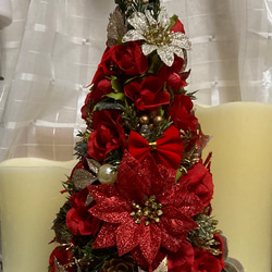 ミニ クリスマスツリー 電飾付き 24センチ 5枚目の画像