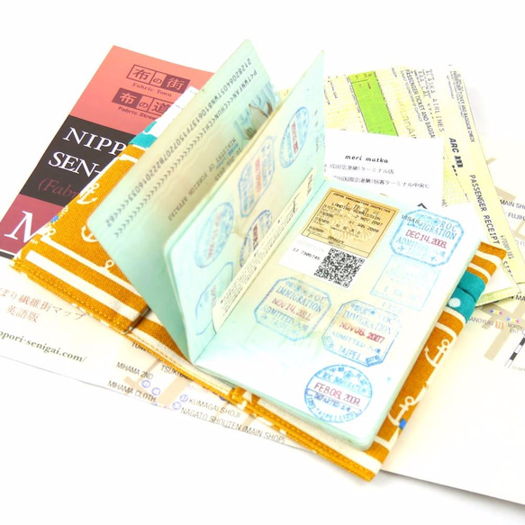 WaWu 護照套 (香蕉船)｜トラベル 旅行用 布製パスポートカバー 航空券収納 第7張的照片