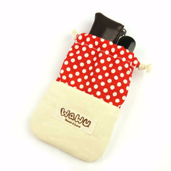 WaWu小さな束のポケット/小さな袋（赤い点）スタンプポケット、ポータブルパワーストレージバッグ、ギフトバッグ、キャンディーバッ 7枚目の画像