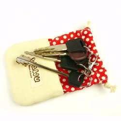 WaWu小さな束のポケット/小さな袋（赤い点）スタンプポケット、ポータブルパワーストレージバッグ、ギフトバッグ、キャンディーバッ 10枚目の画像