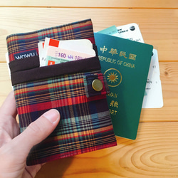 パスポートカバー+バックル（カラーグリッド）注文生産* 6枚目の画像