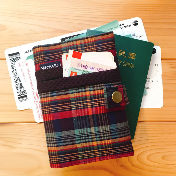 パスポートカバー+バックル（カラーグリッド）注文生産* 8枚目の画像
