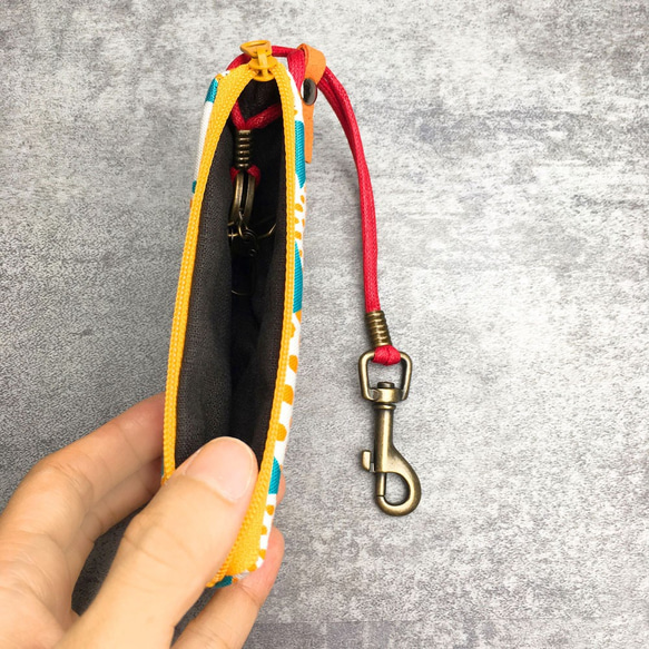 拉鍊鑰匙包 (繽紛氣泡) 日本布 接單生產* 第5張的照片