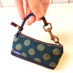 拉鍊鑰匙包 (日藍丸) 日本布 接單生產* 第4張的照片