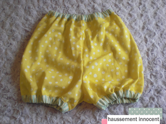 ダブルガーゼのbabyかぼちゃパンツ「haussement innocent」 2枚目の画像