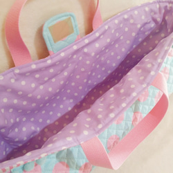粉彩領擺動糖果絎縫pianica袋（訂購生產） 第3張的照片