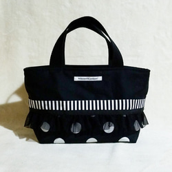 帶單色保冷片的午餐袋 第3張的照片