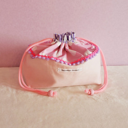 粉紅色少女午餐袋尺寸可變 第1張的照片