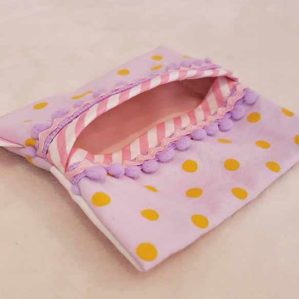 口袋紙巾盒，口袋紫色 第2張的照片
