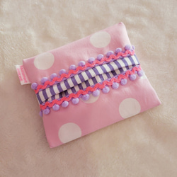 粉色少女口袋紙巾盒 第1張的照片