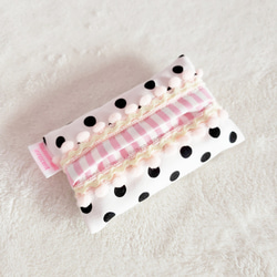 單色圓點兒童口袋紙巾盒 第2張的照片