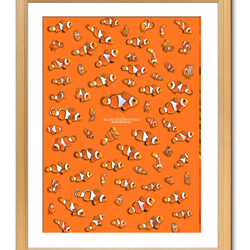 A3サイズ】オレンジファイティング・ニモ（オレンジ） 写真