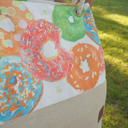 『棉繩水桶包』原創插畫-夏季甜甜圈 第7張的照片