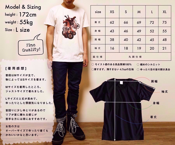 Super-nova 5 - 黒［Tシャツ］MIYAKE SHIGEO 3枚目の画像