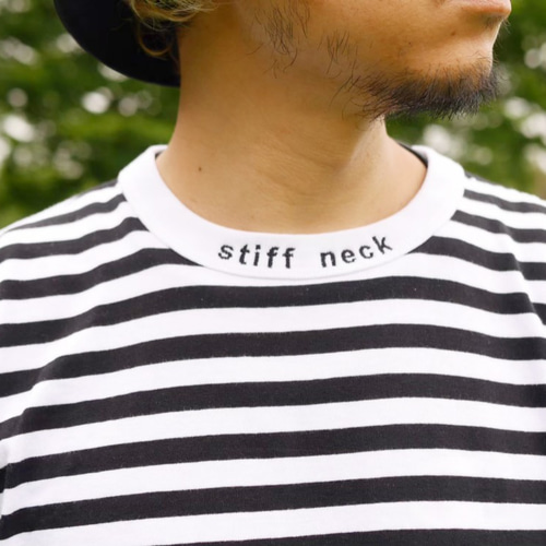 刺繍Tシャツ 3D刺繍 Tシャツ Tシャツ 半袖 ボーダーシャツ ボーダー・ワンポイント刺繍Tシャツ(140 シロ): ジュニア