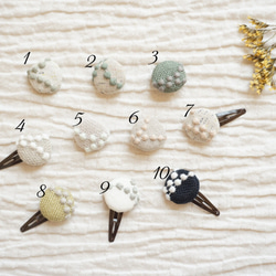 お取り置き①11ミナペルホネン ハンドメイド ブローチアクセサリー ヘアゴムにも ミナペルホネン くるみボタン パッチンどめ ヘアゴム ヘアアクセ