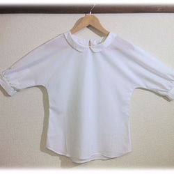 受注生産：ワンピースもどきのシャツとスカート　セットアップ　島田製織さんの綿100％ブロード 7枚目の画像