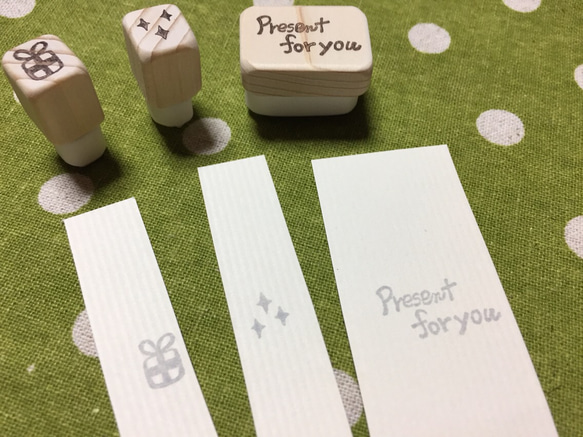 【送料無料】Present for you はんこ☆ 2枚目の画像