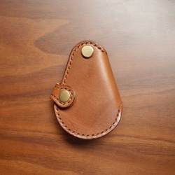 IPPI－GOGORO鑰匙皮套-口袋款－咖啡色 真皮／手工 第1張的照片