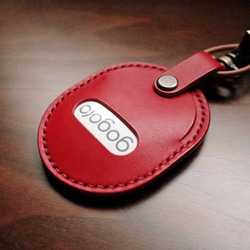 IPPI－GOGORO鑰匙皮套/GOGORO KEY CASE－紅色 真皮／手工 第1張的照片