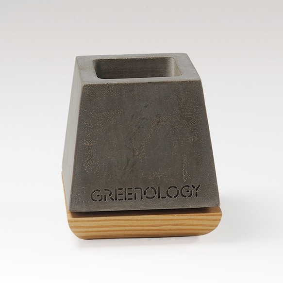 Greenology 水泥梯形立方花器 第5張的照片