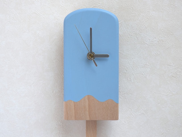 アイスキャンディー振子時計（ソーダ） 2枚目の画像
