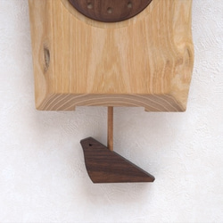 耳付きハリエンジュの振子時計 その1 3枚目の画像