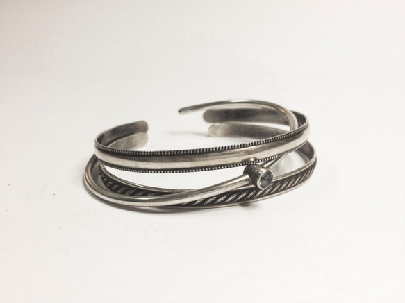 摩里安那之一・組合式純銀復古手環 | Moriana 第1張的照片