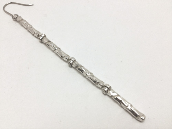 Yixiduola第十長い銀のイヤリング（シングル）（スノーシルバー）|イジドーラ 3枚目の画像