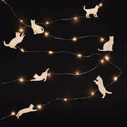 猫の星吊り線ライト（長さ5メートルのUSB電源） - ラインライト/ライトバー/壁の装飾 3枚目の画像