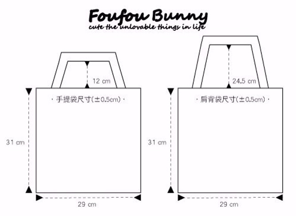 《Foufou》胚布植絨小手袋 - Choice making all the time 第3張的照片