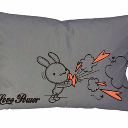 《Foufou》Pillow Case - Sweet Power . Love Power (White) 3枚目の画像