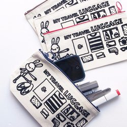 《Foufou》Pencil / Make-up Bag - My Travel Luggage 1枚目の画像