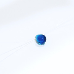 マーメイドの涙。透明国不可視のネックレス（鎖骨チェーン）/ガラスクリスタル/水滴ネックレス 2枚目の画像