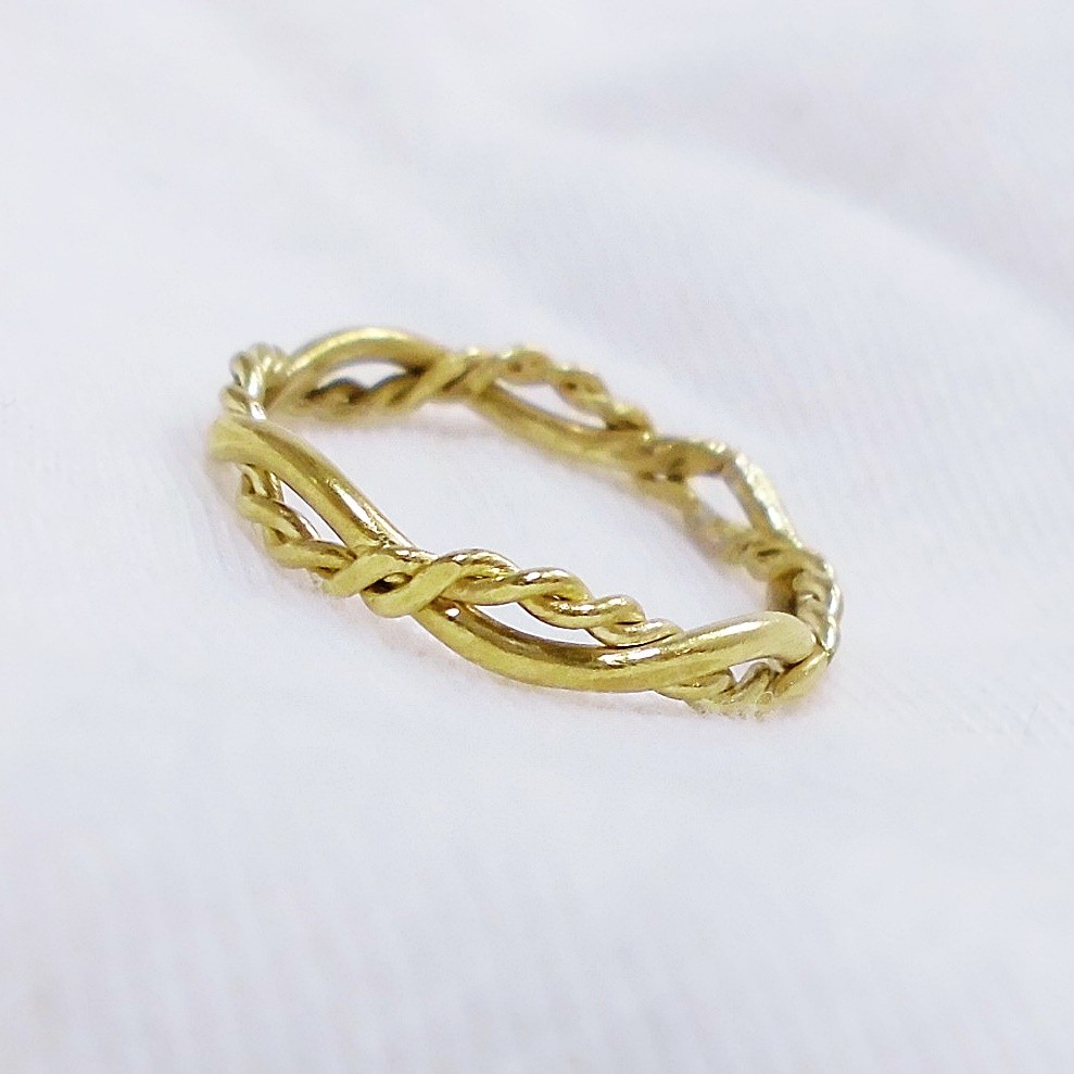 ハンドメイド リングセット 18kgc 真鍮 【公式通販】