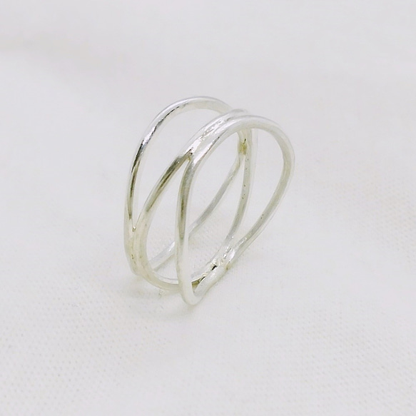 Layered ring（シルバー） 2枚目の画像