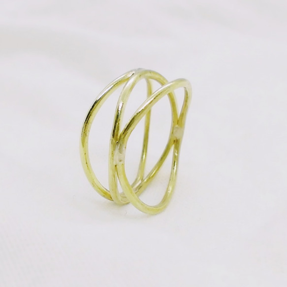 Layered ring（真鍮） 2枚目の画像