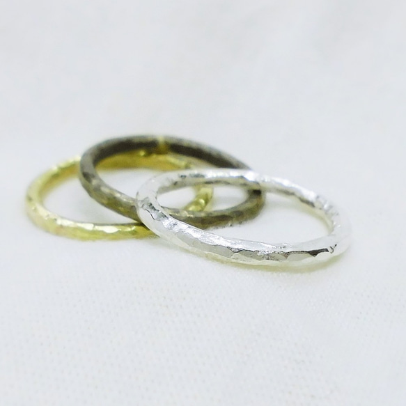 2毫米戒指（錘子，銀） 第5張的照片